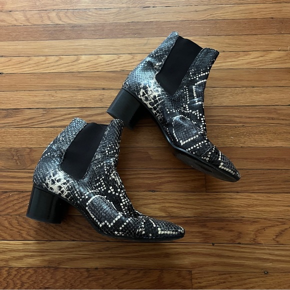Isabel Marant Danae Python Snake Chelsea Boots Bootie sz 37 EUC - Picture 8 of 9